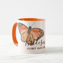 Mug BUDGET Bridesmaid Parti de mariage Dons BUTTERFLIT
