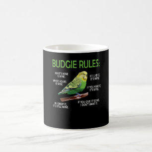 Mug Budgie Propriétaire Budgie Lover Parakeet Bird Bud