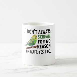 Mug Budgie Propriétaire Budgie Lover Parakeet Bird Bud