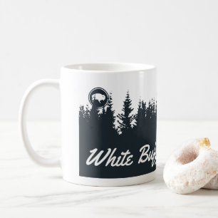 Mug Buffalo blanc dehors attaquent avec voler d'oies