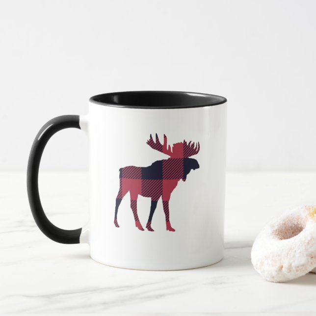 Mug Buffalo Check Moose Wilderness Cabine (Avec donut)