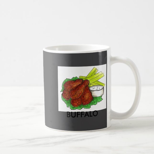 Mug Buffalo Ny New York Hot Bbq Chicken Wings Celery  (Droite)