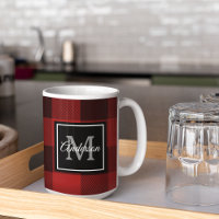 Buffalo rouge abattu | Initiale personnelle | Café