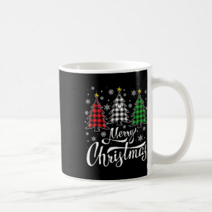 Mug Buffle de Noël Plaid Rouge Blanc Vert Noël