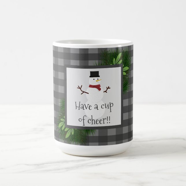 Mug Buffle gris de neige Plaid Musique (Centre)