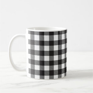 Mug Buffle noir blanc En vichy vérifier les jours féri