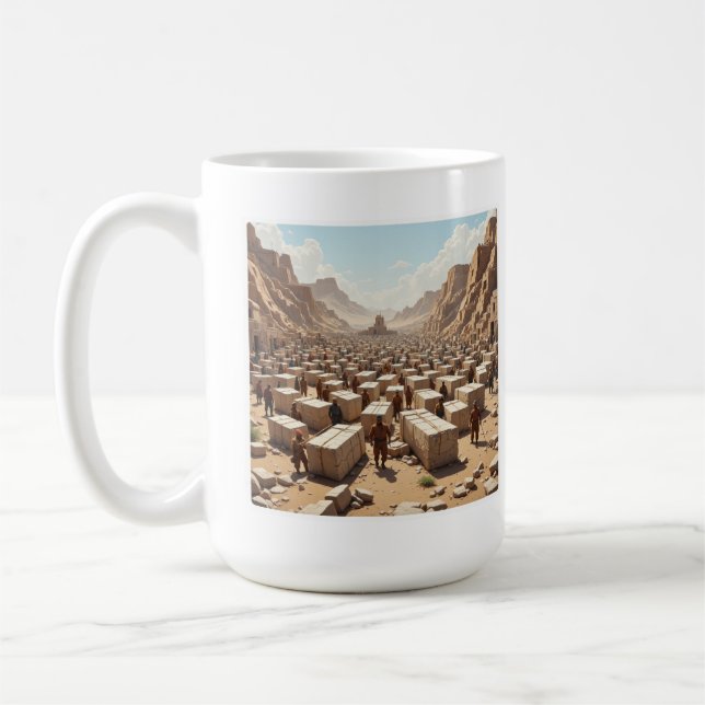 Mug Building the Pyramids (Gauche)