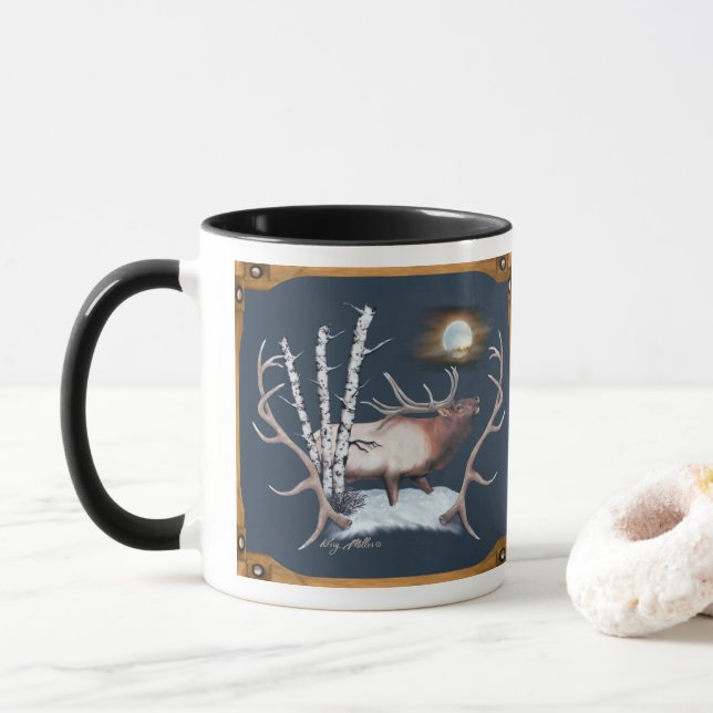 Mug Bull Elk (Avec donut)