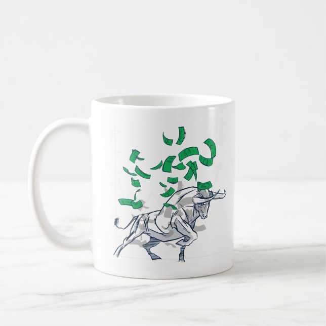 Mug Bull Market Flying Money (Gauche)