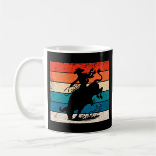 Mug Bull Riding Rodeo Bull Riders Western Ranch Retro