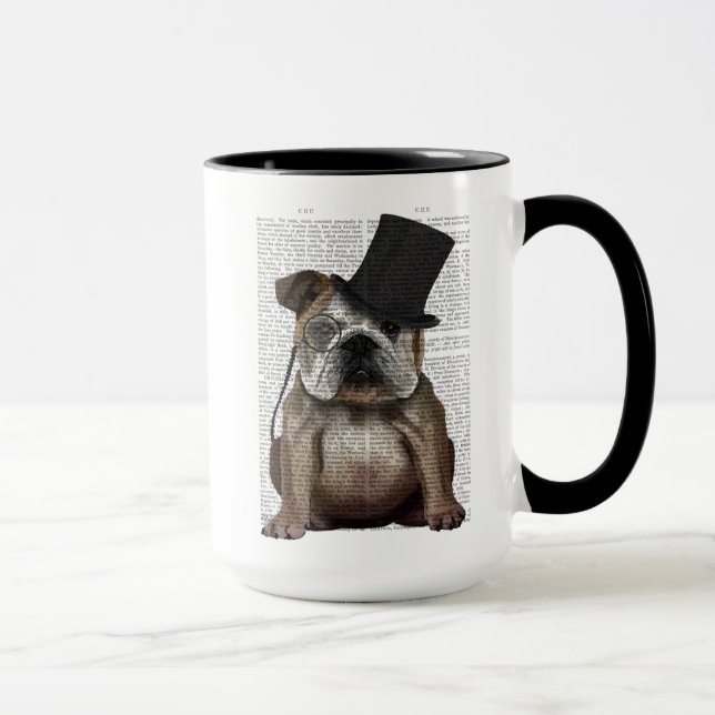 Mug Bulldog anglais, Hound officiel et Casquette (Droite)