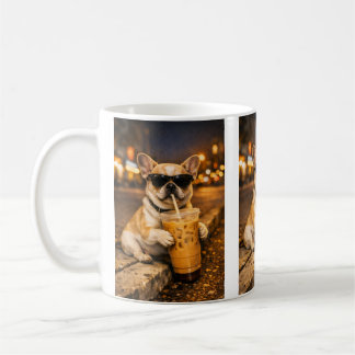 Mug Bulldog con café helado – Estilo urbano y cool
