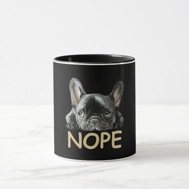Mug Bulldog français| Cadeaux Frenchie Nope (Centre)