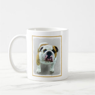 Mug Bulldog Painting - Joli art original chien