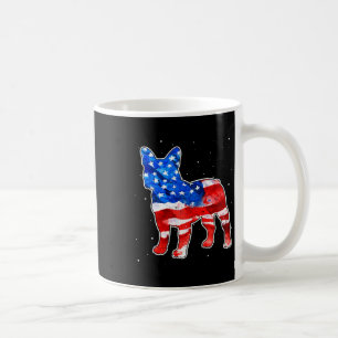 Mug Bulldog Tie Dye Drapeau Américain Patriotique 4 Ju