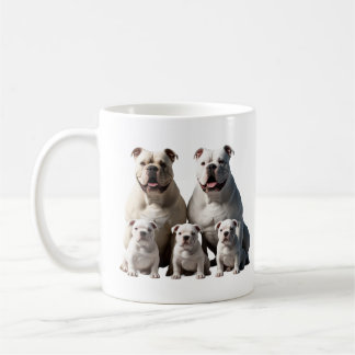 Mug bulldogs blanc américain
