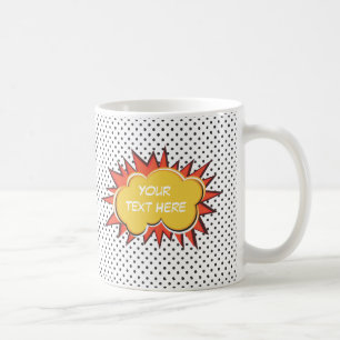 Mug Bulle de texte personnalisée de l'explosion du liv