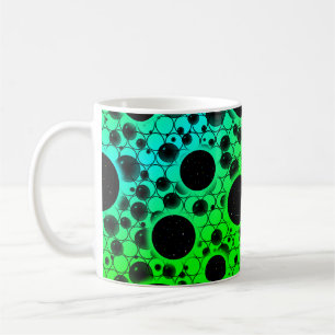 Mug Bulles d'espace - Taches - Vert/Cyan