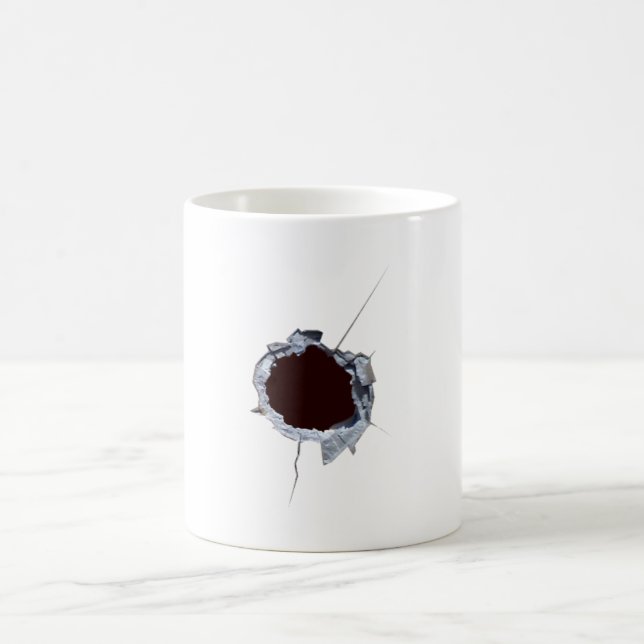 Mug Bullet Shot Hole (Centre)