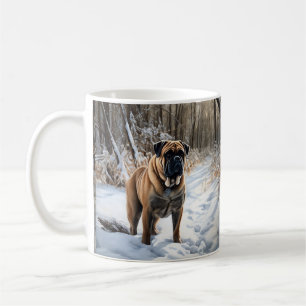 Mug Bullmastiff Laisser neiger Noël