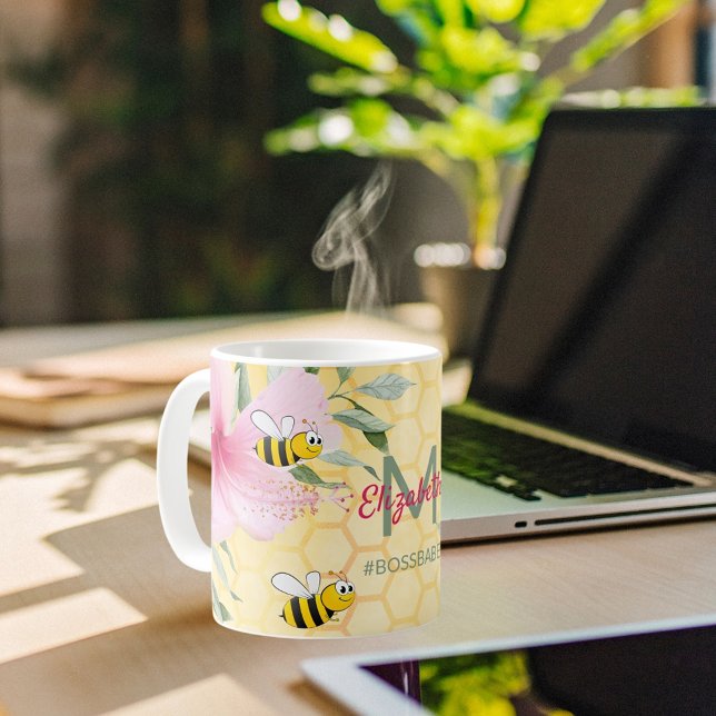 Mug Bumble abeilles jaune nom abeille bossbabe (Créateur téléchargé)