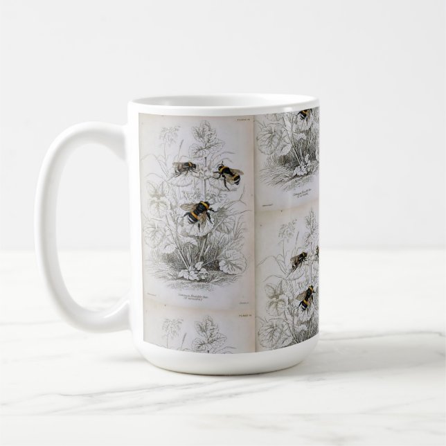 Mug Bumble Bee Botanical (Gauche)