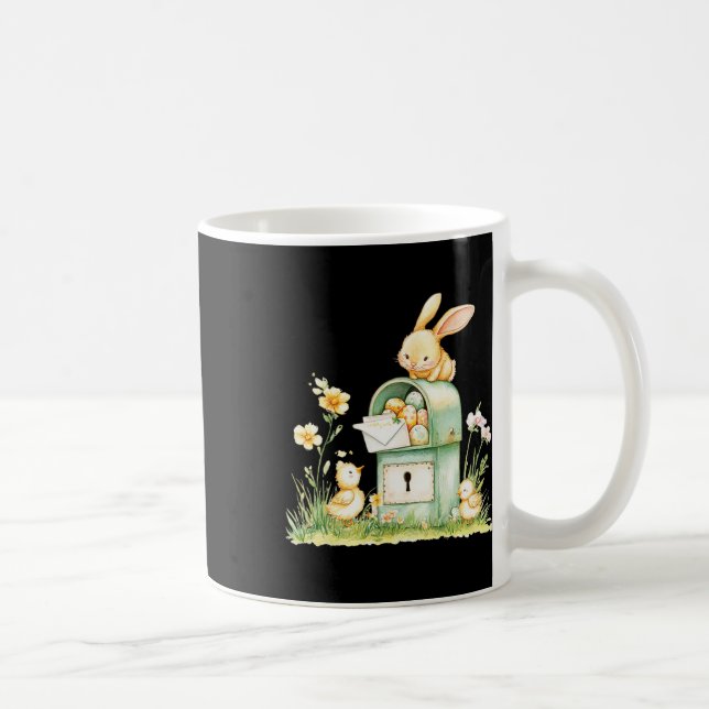 Mug Bunny Mailbox Delivering With Eggs  (Droite)