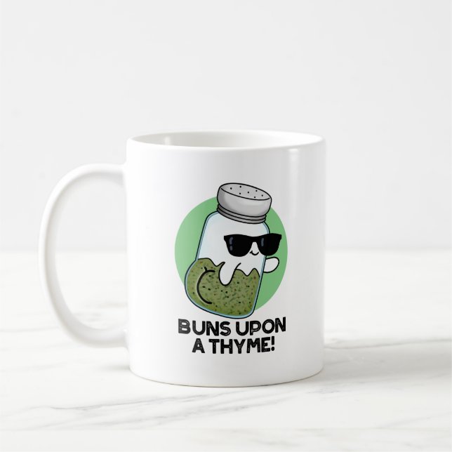 Mug Buns Sur Un Pun D'Herbe Drôle De Thyme (Gauche)