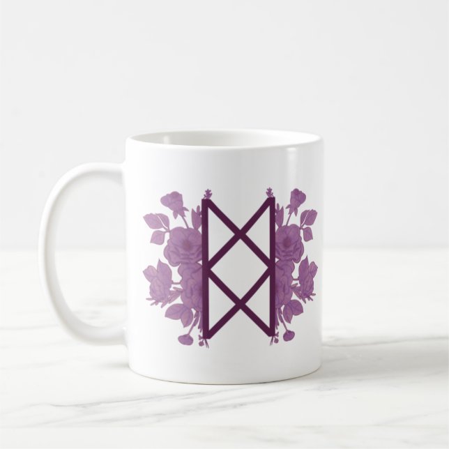 Mug Bureau de Balance floral - Rouge (Gauche)