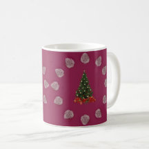 Burgundy thème de Noël motifs or