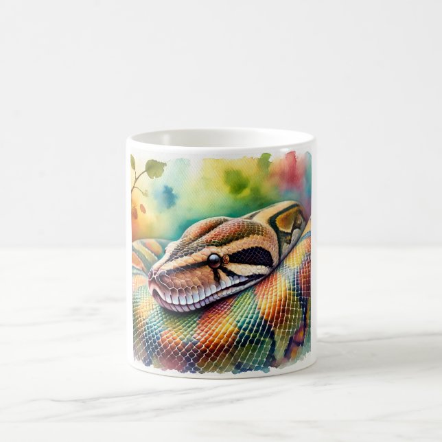 Mug Burmese Python in Watercolor 140624AREF108 - Water (Centre)