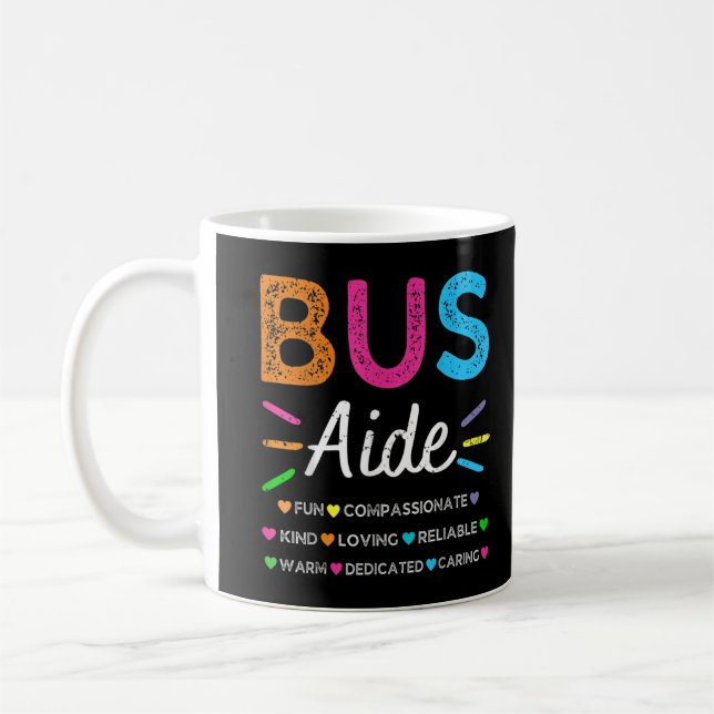 Mug Bus Driver Aide Retour à l'école Groupe de jumelag (Gauche)