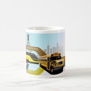 Mug Bus scolaire de la ville cybernétique