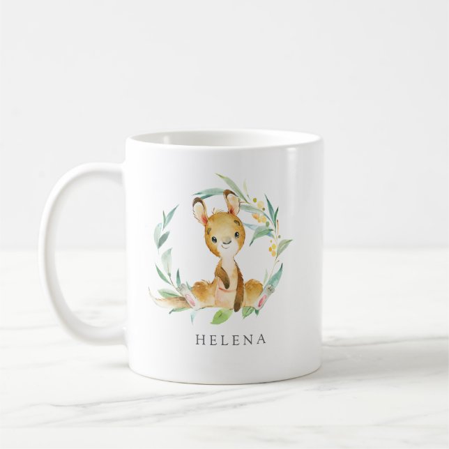Mug Bush Baby Kangaroo Personnalisé (Gauche)