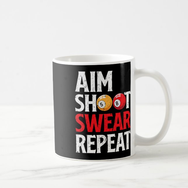 Mug But Tir Sweat Répéter Funny Pool Player Billiard (Droite)