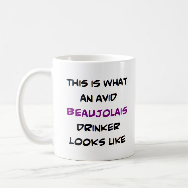 Mug buveur beaujolais, avide (Gauche)