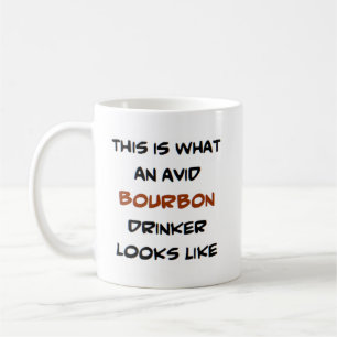 Mug buveur de bourbon, avide