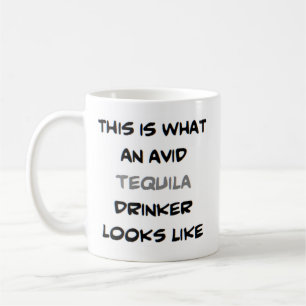 Mug buveur de tequila, avide