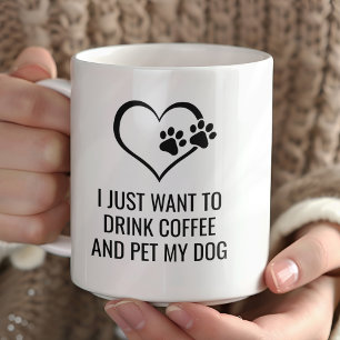 Mug Buvez amusant café et animal de compagnie Mon chie