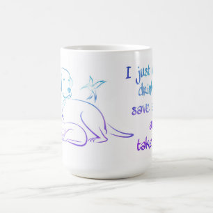 Mug Buvez du thé Économisez les animaux et prenez des