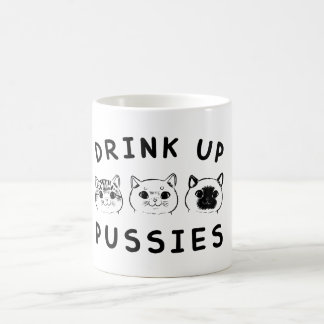 Mug buvez pussie design amoureux des chats