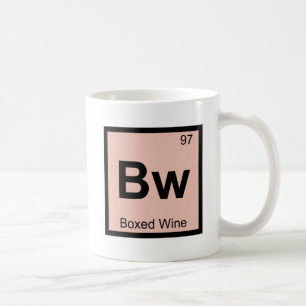 Mug Bw - Chimie du vin en boîte Symbole du tableau pér