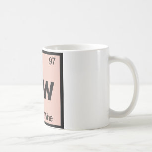 Mug Bw - Symbole de tableau périodique de la chimie du
