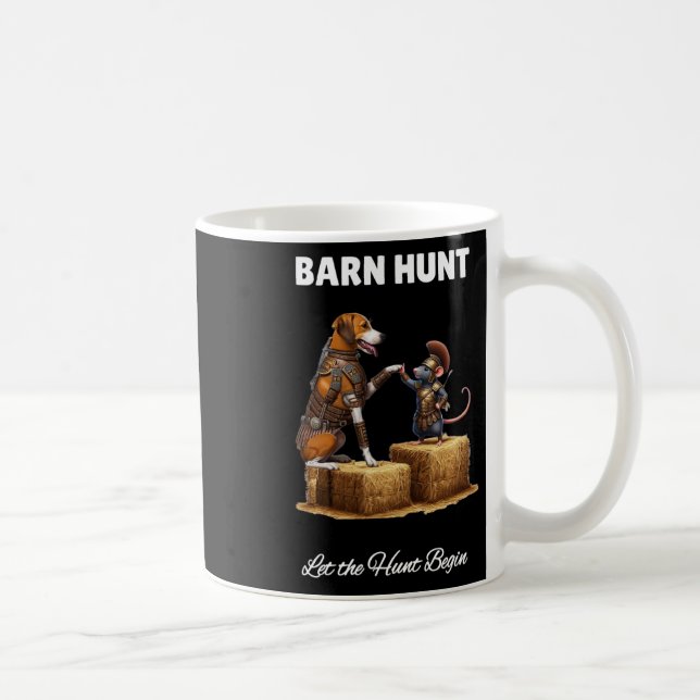 Mug Byrn Hunt Lover - Cute Warrior Rat Et Américain Fr (Droite)