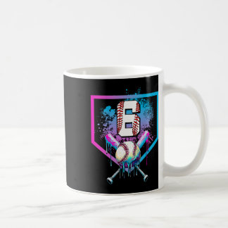 Mug Bysebyll Drip 6th Birthday Home Plate Boys Youth 6