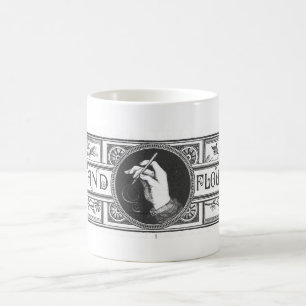 Mug c.1880s PEN FLOURISH VINTAGE! VIEUX ! QUAINT !