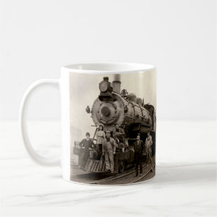 Mug C. 1905 train de chemin de fer