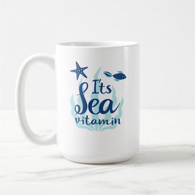 Mug C’est de la vitamine de la mer - Nautique à thème  (Gauche)
