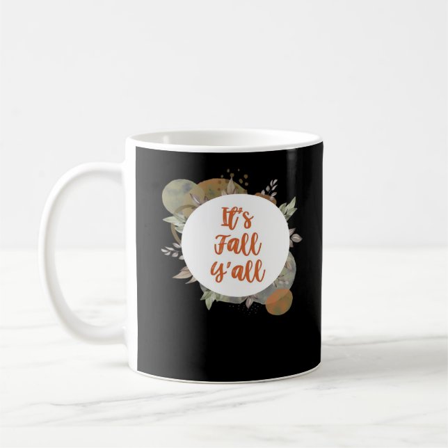 Mug C’est l’automne Y’all Cool unique (Gauche)