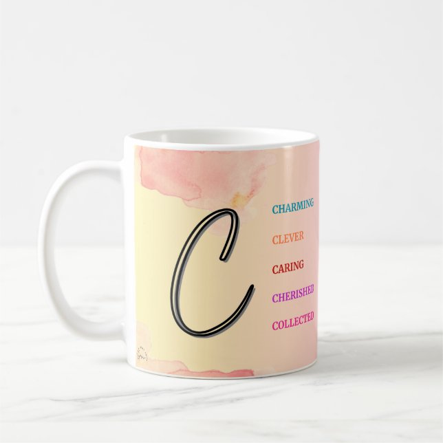 Mug "C" initial (11oz) (Gauche)
